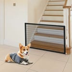 Lablanc - Porte Magique pour Chien 110 × 72 cm, Enceinte de sécurité pour Chien Portable, Barriere Extensible pour Chien, Barriere Chien sans