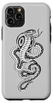 Coque pour iPhone 11 Pro Serpent Cobra King Blackwork