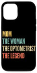 Coque pour iPhone 12/12 Pro La maman La femme L'optométriste La légende