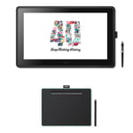 Wacom Cintiq 22 Pen Display + FREE Wacom Intuos Medium BT Pen Tablet, Pistachio: 40 Years Anniversary Bundle