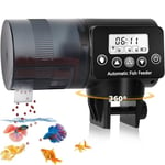 Aquarium Distributeur Nourriture pour Poisson Automatique: 200ML Nourrisseur de Poissons avec Écran LCD,Programmable Résistant à l'humidité Distributeur Poisson pour Vacances Travaux