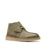 Clarks Desert Trek Hi 26173615 Mens Green Suede Lace Up Chukkas Boots