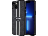 Guess Telefono Dėklas Iphone 14 Plus 6,7 Guhmp14mp4rpsk Juodas Hartelefono Dėklas Magsafe 4G Printed Stripes