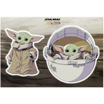 Stickers Muraux géant Mandolorian Baby Yoda -The Child- Star Wars 50 x 70 cm