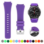 20 mm 22 mm band för Samsung Galaxy Watch 4/6/Classic/5/ pro/3/active 2/Gear s3/S2 silikonarmband Huawei GT/4/2/GT2/3 Pro -rem purple 4 20mm