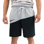 Nike M NSW Swoosh Short FT Shorts de Sport Homme DK Grey Heather/Black/Black FR : XL (Taille Fabricant : XL)