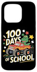 iPhone 15 Pro 100 Days Of School Monster Truck T Rex Case