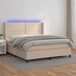 Sommier � lattes de lit matelas LED Cappuccino 180x200 cm