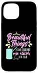 iPhone 15 Beautiful Things Come Together Loves Stitching Cross Stitch Case