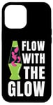 Coque pour iPhone 12 Pro Max Flow With The Glow Lampe à lave collector années 70 hippie vintage