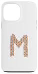 Coque pour iPhone 13 Pro Max Lettre rétro en gras hiboux – M – Design – Alphabet – Marqueur