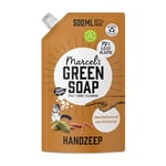 Marcel's Green Soap - Hand Soap Refill Sandalwood & Cardamom - Handwash Dispenser Refill - 100% Eco friendly - 100% Vegan - 97% Biodegradable - 500 ML