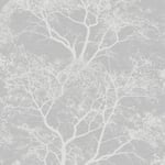 Holden Decor -  Whispering Trees Sparkle Glitter Forest Wallpaper - Grey- 65401