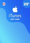 Apple iTunes Gift Card 25 EUR Clé iTunes FRANCE