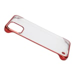 Electroplated Hard PC Phone Case For 12 Half Border Transparent Moblie P