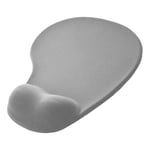 OcioDual Tapis de Souris avec Repose Poignet, Couleur Gris, Mousepad Ergonomique avec Support en Gel, Tissu Doux avec Base en Caoutchouc Antidérapant pour Mouse Laser et Optique