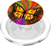 Butterfly Phone Grip Pop Out Button Holder Butterfly Rainbow PopSockets PopGrip for MagSafe