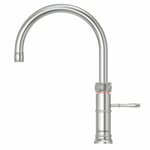 Quooker Classic Fusion Round Alt-i-ett Retro Kjøkkenarmatur Rustfritt Stål / Pro3