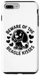 Coque pour iPhone 7 Plus/8 Plus Méfiez-vous du chien Beagle Kisses Beagles