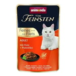 animonda Vom Feinsten Adult Fine avec Filets de Canard + Filet de Dinde (18 x 85 g), Nourriture Humide pour Chats Adultes, Nourriture pour Chats avec Filets, Nourriture Humide pour Chat sans céréales