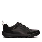 Clarks Homme Ashcombe2gtx Basket, Cuir Noir, 39.5 EU