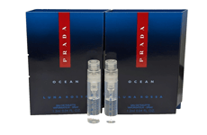 2x Prada Luna Rossa OCEAN Eau de Toilette Mens (2x 1.2 ml Sample) EDT Spray Vial