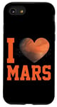 iPhone SE (2020) / 7 / 8 Planet Martian I Love Mars Heart Case