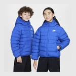 Nike Vinterjacka NSW synthetic-fill - Blå/Vit Barn, storlek S: 128-137 cm