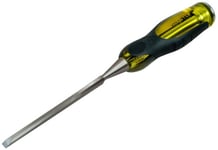 Stanley 0-16-251 - Ciseau Bois Dynagrip Prof - Taille : 6 Mm - Gamme FatMax - Ciseau Indémanchable Et Incasable - Poignée Ergonomique Bi Matière - Lame Traversante