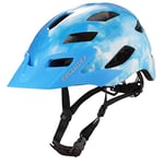 Exclusky Casque Velo Homme Casque Vélo Route pour Adulte avec Lumineux Visiere Casque Velo Homme Femme Casque VTT Homme pour Cyclisme BMX Ville Scooters Électriques (56-61cm)