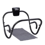 Relaxdays AB Roller Fitness Crunch Trainer appareil d’entraînement musculation maison muscles abdominaux HxlxP: 66 x 70 x 70 cm, noir