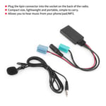 12V Adapter 6Pin Cable Car Stereo AUX IN Adapter