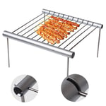 Mini Pocket Bbq Grill Portable Stainless Steel Stand For Hom