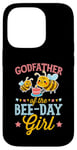 Coque pour iPhone 14 Pro Fête d'anniversaire sur le thème du parrain de l'abeille pour fille