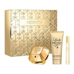 Rabanne Lady Million 80ml EDP, 100ml Body Lotion & 10ml Travel Spray Gift Set