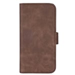 iPhone 16 Pro GEAR Wallet - Flip Deksel i Kunstskinn med Lommebok for 3 Kort - MagSafe Kompatibel - Brun