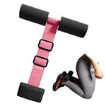 COVVY Adjustable Nordic Hamstring Curl Strap,Spanish Squats,Ab Workout,10 Second Setup Nordic Curl Anywhere,Portable Nordic Curl Strap for Home Gym,2.7in Door Anchor (Pink)