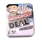 Monopoly Deal Snabbt kortspel för familjer, barn från 8 år och 2-5 spelare Pusselspel för att stärka vänskapen