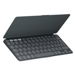 Logitech Keys-To-Go 2 Portable Bluetooth Keyboard for Tablet With Built-in Cover