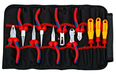 Set of pliers in tool bag