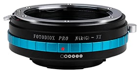 Fotodiox Pro Lens Mount Adapter Compatible with Nikon F-mount G-Type Lenses on Samsung NX Mount Cameras