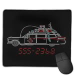 Ghostbusters Ecto 1 Who Ya Gonna Call Customized Designs Non-Slip Rubber Base Gaming Mouse Pads for Mac,22cm×18cm， Pc, Computers. Ideal for Working Or Game