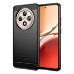 Oppo Reno 12F 5G      Carbon Fibre Case    [Black]