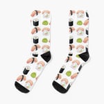 Chaussettes Taille Unique Sushi Maki Set Nouveauté Fantaisie Motif Fou Équipage Décontracté Pour Hommes Femmes