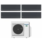 Quadri split inverter air conditioner series etherea dark 7+7+9 with cu-4z68tbe r-32 wi-fi integrated colour graphite grey 7000+7000+9000 - Panasonic