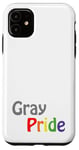 Coque pour iPhone 11 Gris Pride coloré