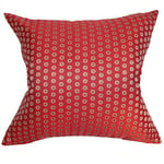 The Pillow Collection Radclyffe Housse de Coussin Poivre, Coton, Hot Pepper, Rouge, 7565 x 7565 x 2644 cm