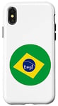 iPhone X/XS Brazil colours flag travel Case