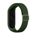 Xiaomi Mi Band 7 / 6 / 5 klockarmband i elastisk nylon - Grön Grön