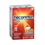 Nicorette Nicotine Polacrilex Gum 4 mg Cinnamon Surge 100 each By Nicorette